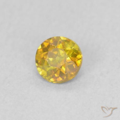 Sphalérite Orange doré naturelle Tour, 0.24 ct, VS-SI
