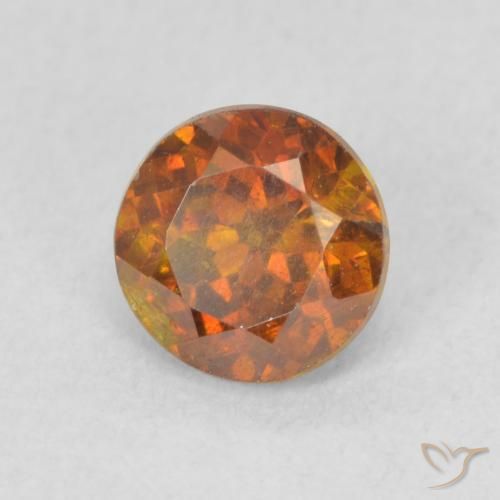 Sphalérite Orange moyen naturelle Tour, 0.97 ct, VS-SI