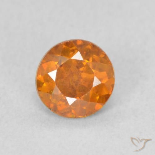 Sphalérite Orange intense naturelle Tour, 0.57 ct, VS-SI