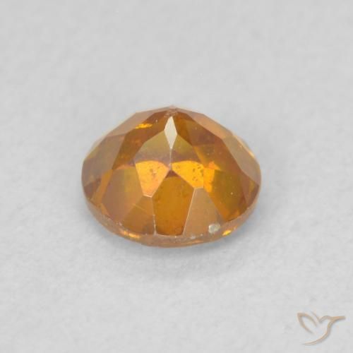 Sphalérite Orange intense naturelle Tour, 0.57 ct, VS-SI