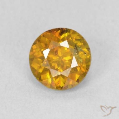 0.80ct Naturel Orange doré Sphalérite, Tour, VS-SI