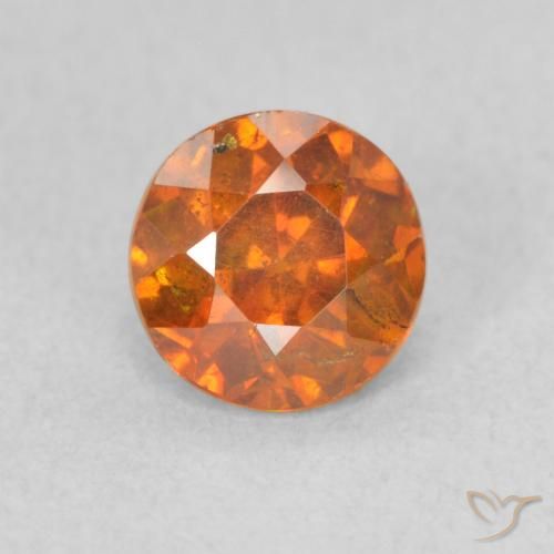 0.83ct Naturel Orange foncé Sphalérite, Tour, VS-SI
