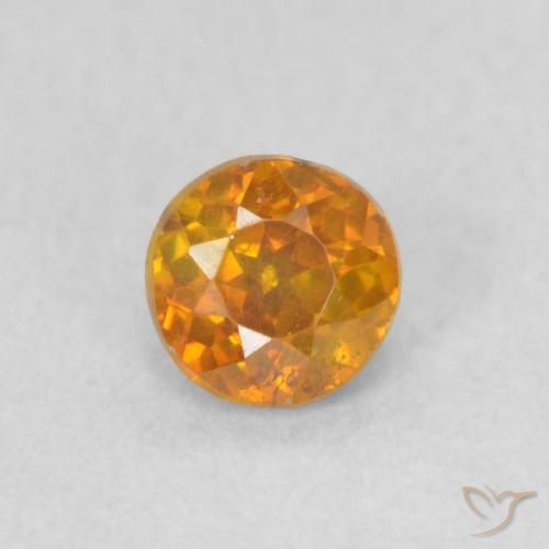 0.42ct Naturel Orange terre Sphalérite, Tour, VS-SI