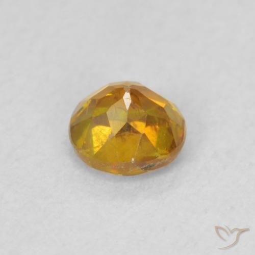 Sphalérite Orange terre naturelle Tour, 0.42 ct, VS-SI