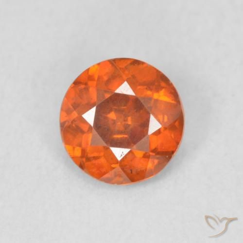 0.43ct Naturel Orange moyen Sphalérite, Tour, VS-SI