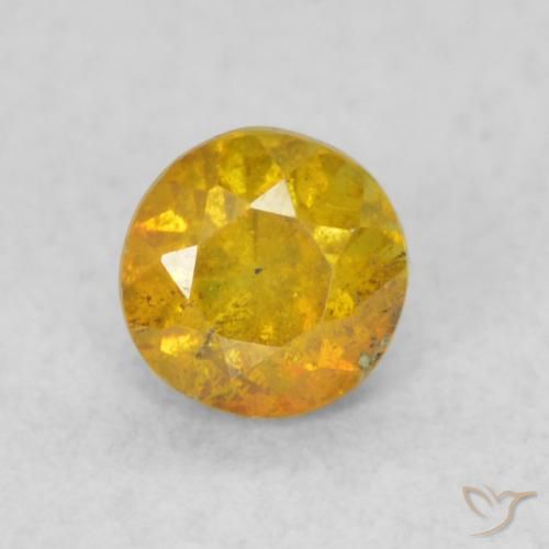 0.35ct Naturel Orange doré Sphalérite, Tour, SI