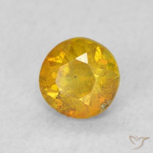 Sphalérite Orange doré naturelle Tour, 0.35 ct, SI