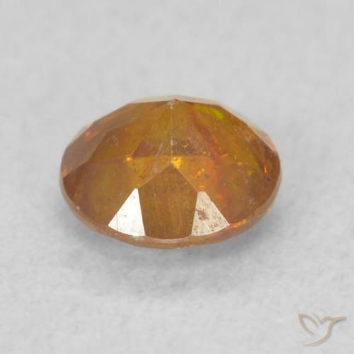 Sphalérite Orange terre naturelle Tour, 0.45 ct, SI