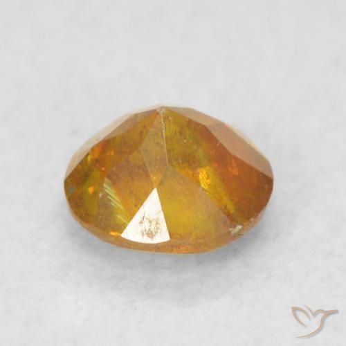 Sphalérite Miel Orange naturelle Tour, 0.40 ct, SI