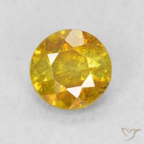 0.33ct Naturel Orange doré Sphalérite, Tour, SI