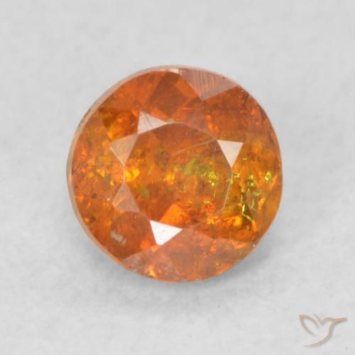Sphalérite Orange foncé naturelle Tour, 0.45 ct, SI