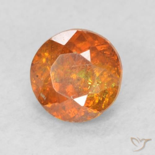 Sphalérite Orange foncé naturelle Tour, 0.45 ct, SI