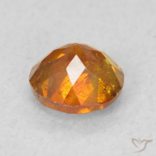 Sphalérite Orange foncé naturelle Tour, 0.45 ct, SI