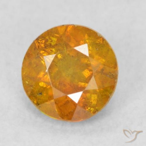 0.56ct Naturel Orange brunâtre Sphalérite, Tour, SI