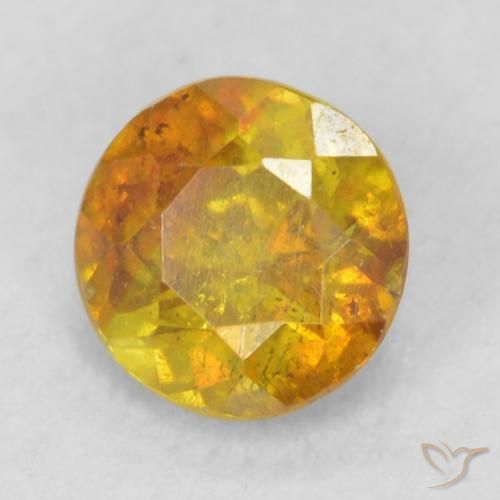 0.45ct Naturel Orange foncé Sphalérite, Tour, SI