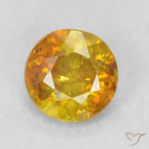 Sphalérite Orange foncé naturelle Tour, 0.45 ct, SI