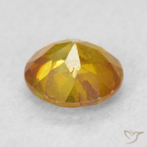 Sphalérite Orange foncé naturelle Tour, 0.45 ct, SI