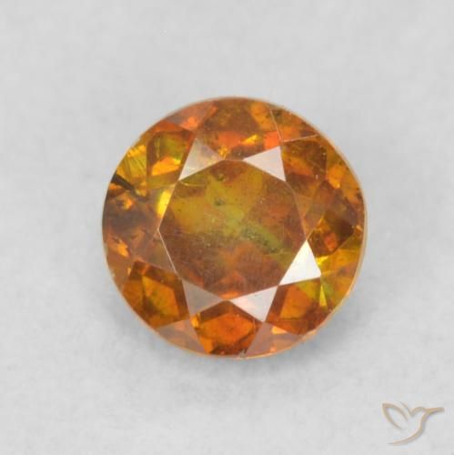 0.45ct Naturel Orange brunâtre Sphalérite, Tour, SI