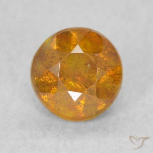 Sphalérite Medium Light-Orange naturelle Tour, 0.40 ct, SI