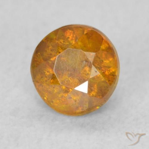 Sphalérite Medium Light-Orange naturelle Tour, 0.40 ct, SI