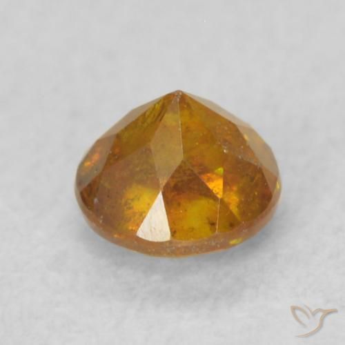 Sphalérite Medium Light-Orange naturelle Tour, 0.40 ct, SI