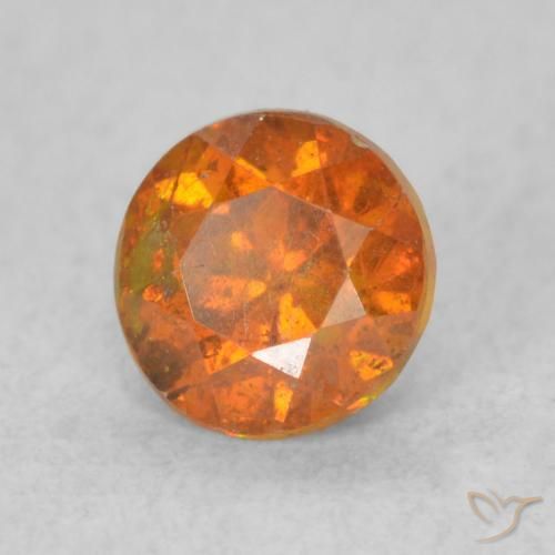 Sphalérite Orange moyen naturelle Tour, 0.63 ct, SI