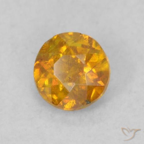 Sphalérite Miel Orange naturelle Tour, 0.25 ct, SI