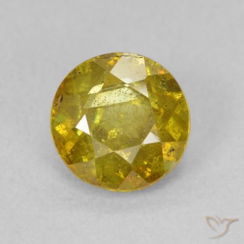 1.10ct Naturel Doré jaunâtre Sphalérite, Tour, SI