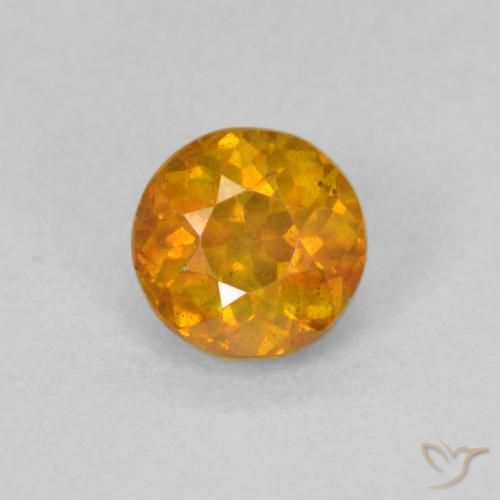Sphalérite Orange foncé naturelle Tour, 0.70 ct, SI