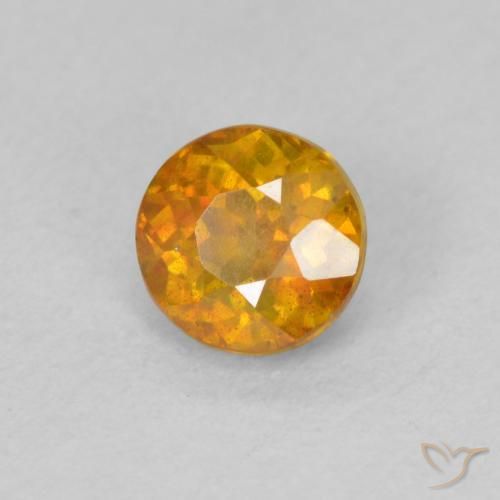 Sphalérite Orange foncé naturelle Tour, 0.70 ct, SI