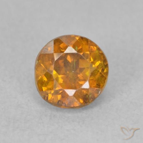 Sphalérite Orange terre naturelle Tour, 0.74 ct, SI