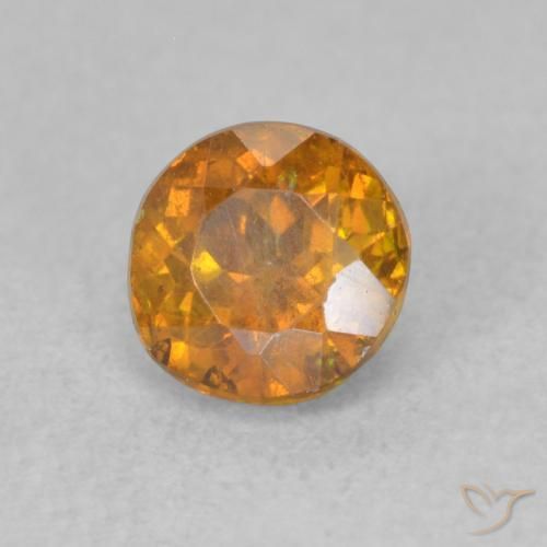 Sphalérite Orange terre naturelle Tour, 0.74 ct, SI
