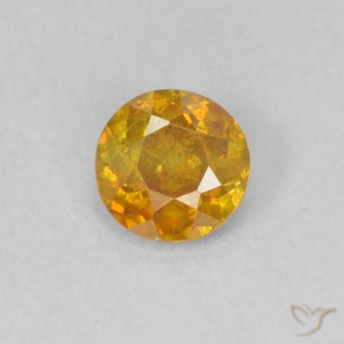 0.45ct Naturel Orange moyen Sphalérite, Tour, SI