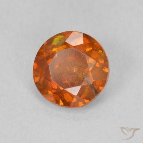 Sphalérite Medium Dark-Orange naturelle Tour, 0.85 ct, SI