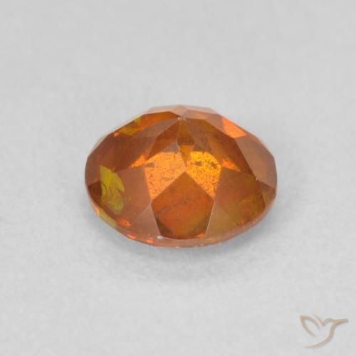 Sphalérite Medium Dark-Orange naturelle Tour, 0.85 ct, SI