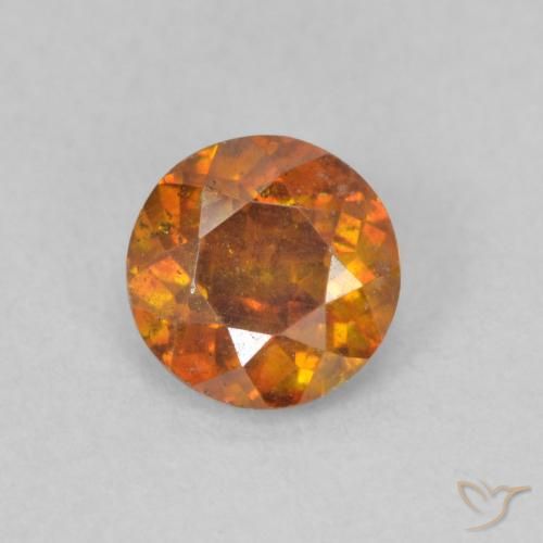 Sphalérite Orange terre naturelle Tour, 0.66 ct, SI