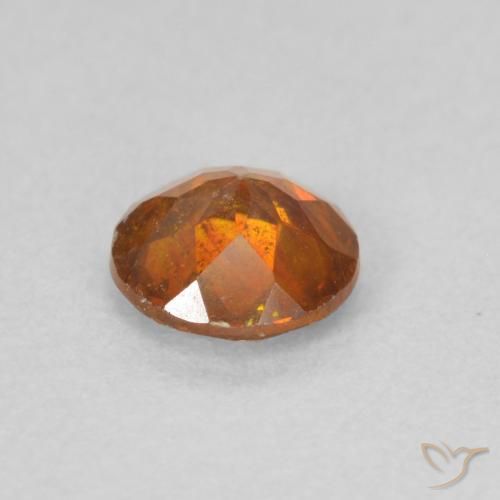 Sphalérite Orange terre naturelle Tour, 0.66 ct, SI