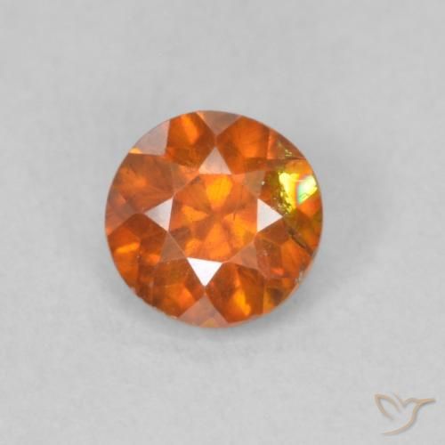 Sphalérite Orange foncé naturelle Tour, 0.42 ct, SI