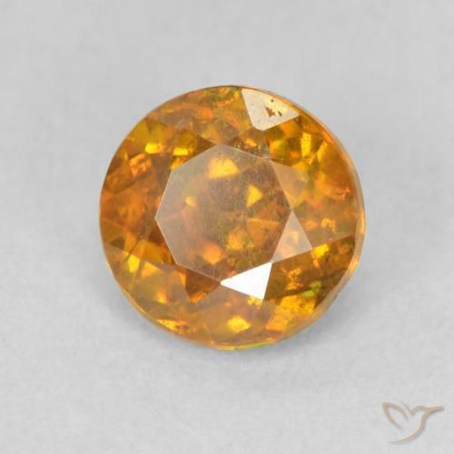 Sphalérite Orange foncé naturelle Tour, 1.37 ct, SI