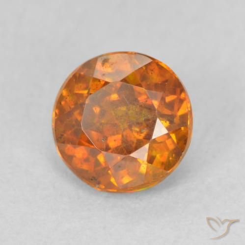 Sphalérite Orange foncé naturelle Tour, 0.89 ct, SI