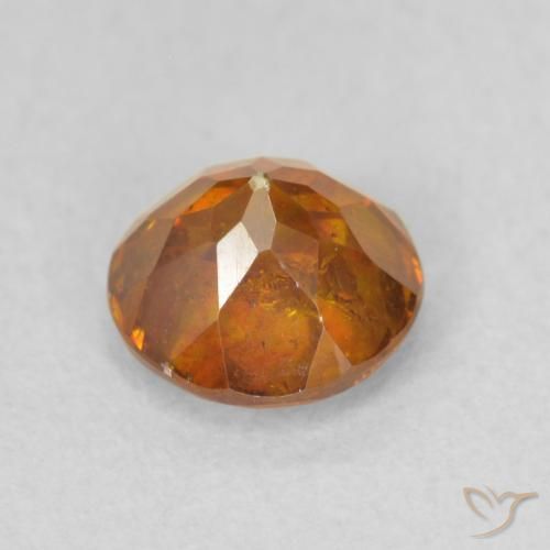 Sphalérite Orange foncé naturelle Tour, 0.89 ct, SI