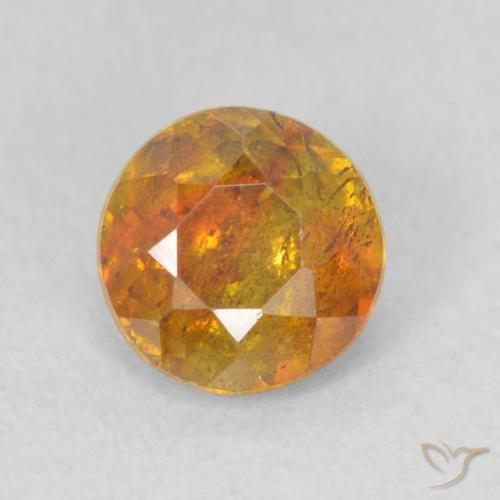 0.88ct Naturel Brun doré Sphalérite, Tour, SI