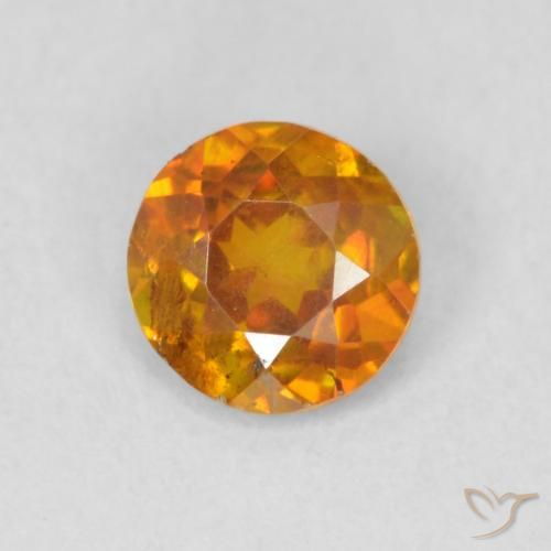 0.54ct Naturel Orange brunâtre Sphalérite, Tour, SI