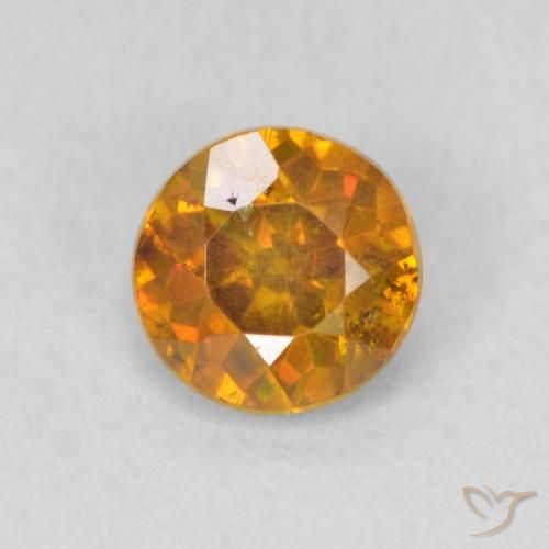 0.48ct Naturel Orange terre Sphalérite, Tour, SI