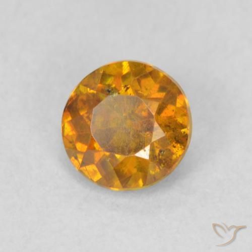 Sphalérite Orange terre naturelle Tour, 0.48 ct, SI
