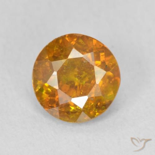 Sphalérite Orange moyen naturelle Tour, 1.11 ct, SI