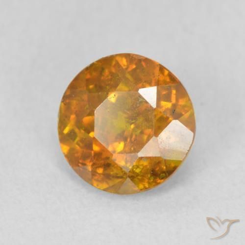 Sphalérite Orange moyen naturelle Tour, 1.11 ct, SI