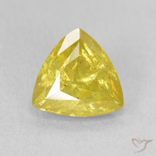 2.25ct Naturel Jaune brunâtre Sphalérite, Trillion, SI