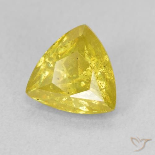 Sphalérite Jaune brunâtre naturelle Trillion, 2.25 ct, SI