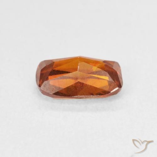 Sphalérite Orange foncé naturelle Coussin, 1.54 ct, SI